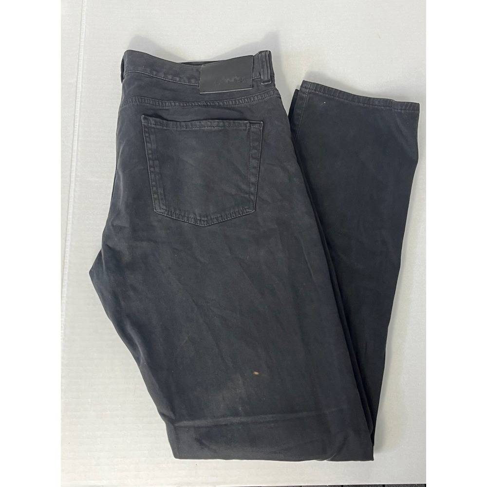 Canali 1934‎ Slim Fit Pants Mens 56  Black Edition Made in Italy Twill Chino